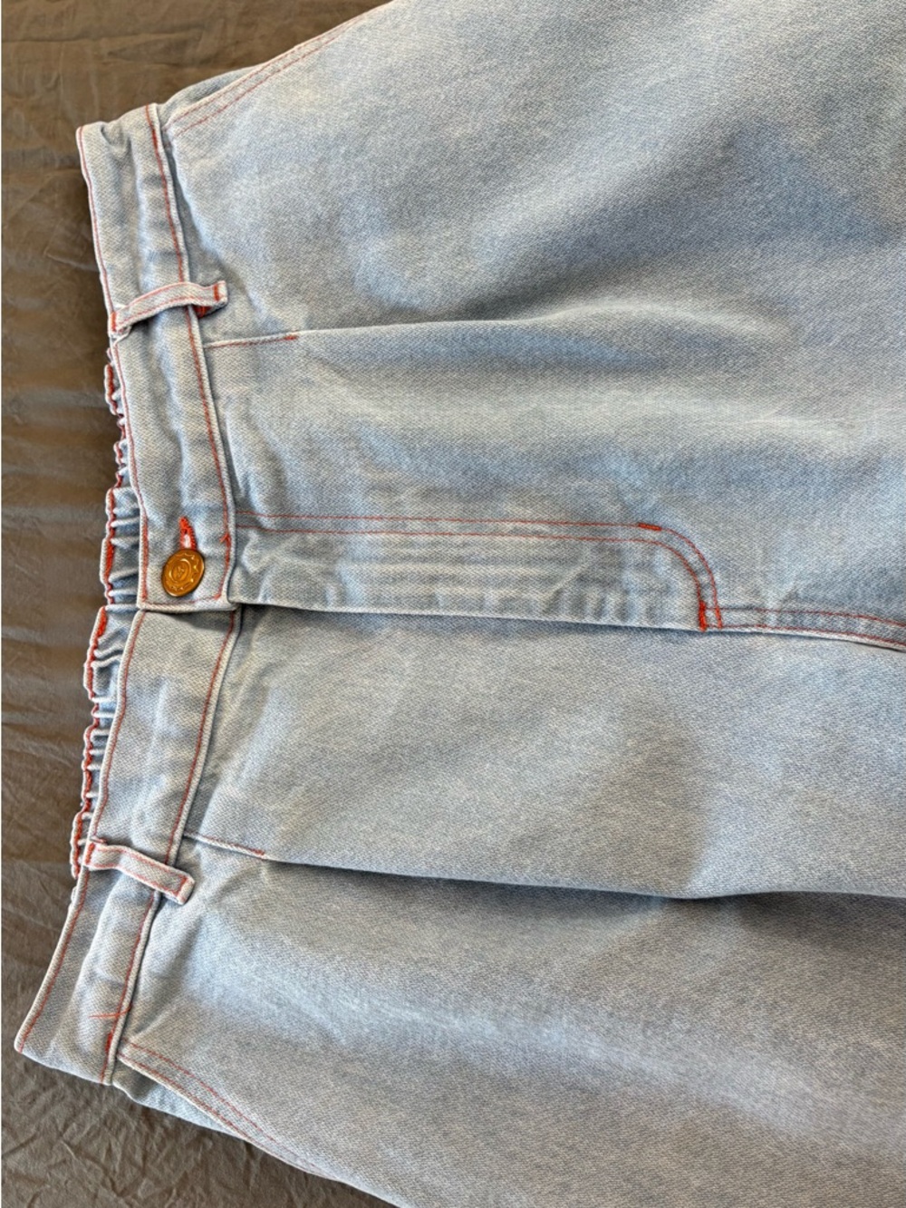 Big Bud Press Denim Hi-Rise Trousers. Size Large. - Picture 10 of 16